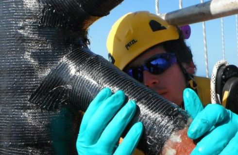 Radio Tower Corrosion Repair on Offshore Platform